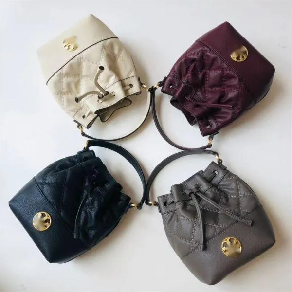 New Brand Women's Bag Genuine Leather Brand Bag High Quality Casual Messenger Crossbody Bucket Bag Cushion