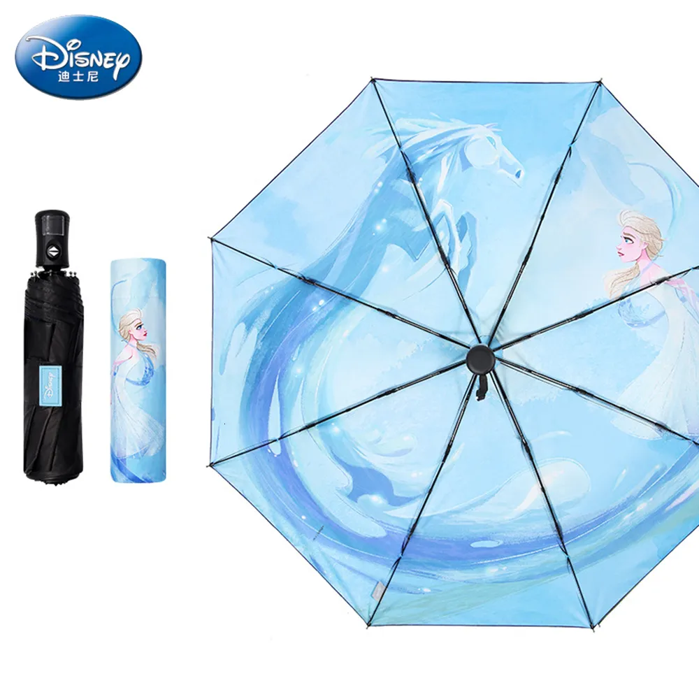  Cartoon Umbrella Frozen   Mouse TriFold Umbrella Student Boy Girl Adult Sunscreen Kid Umbrella Gift