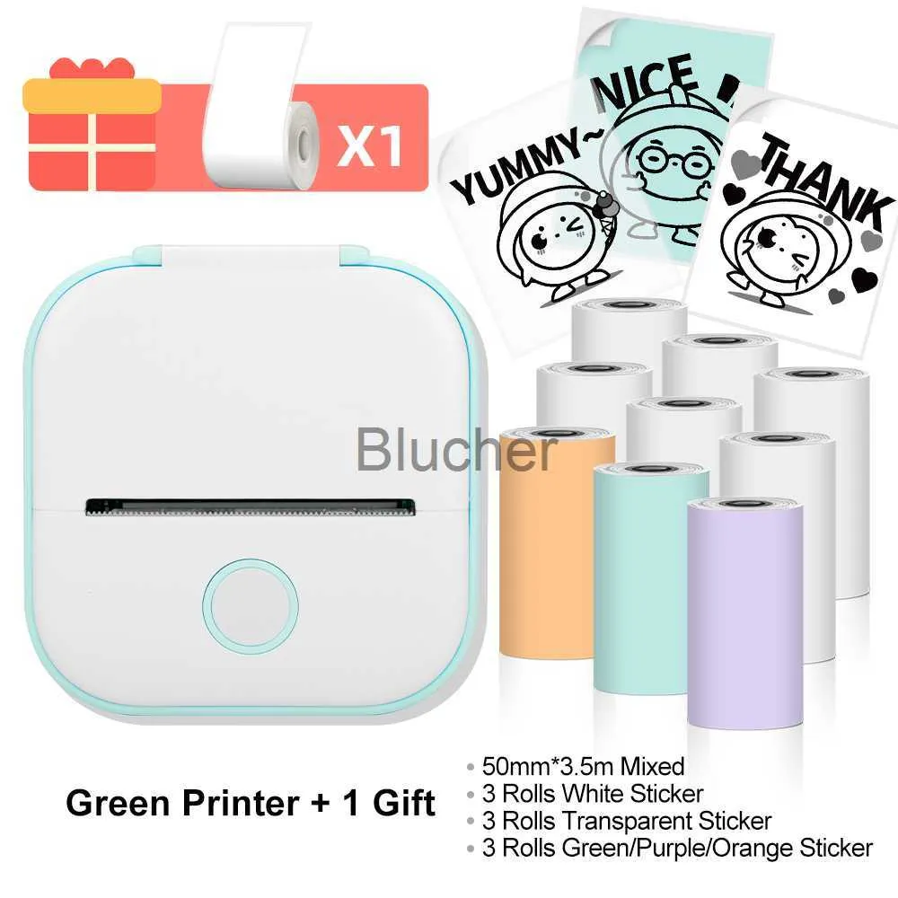 Rouleau de papier autocollant thermique blanc 53mm, étiquette pour Phomemo  T02, imprimante Portable Compatible Bluetooth, impression sur papier