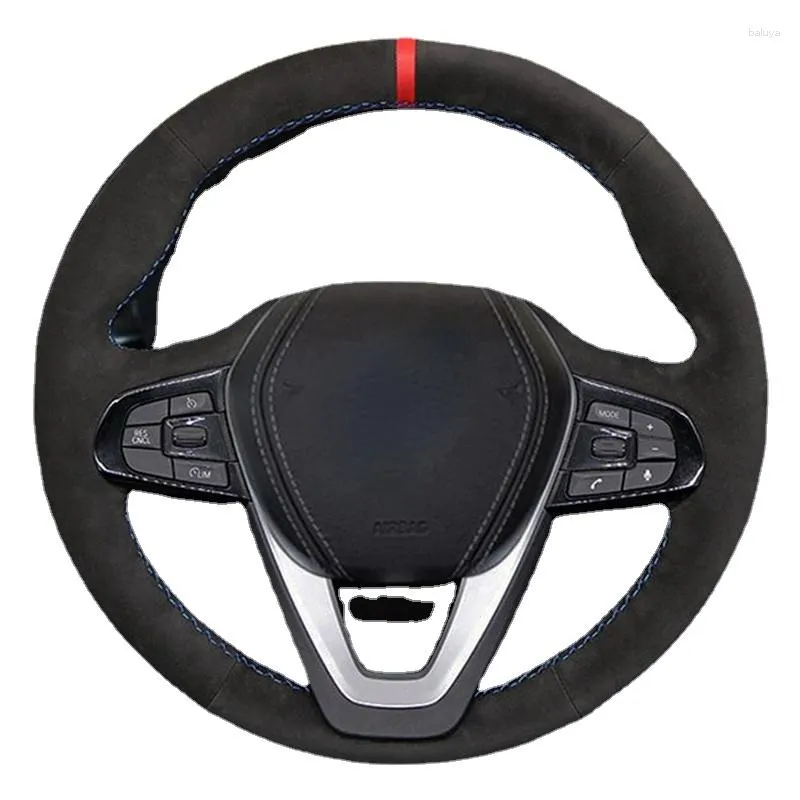 Custom Suede Steering Wheel Covers Makro For G20 G29, G32 X3 GT, X5