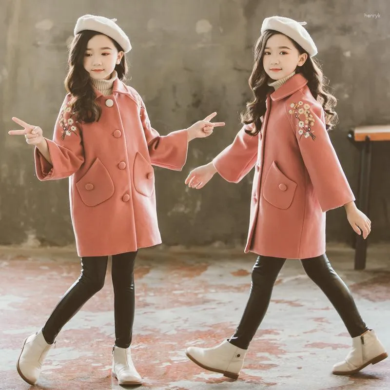 Jacken Jacke Kinder Mädchen Winterkleidung mit Baumwollverdickung für Freizeit Langer Stil Mäntel Kinder Windjacke 3-12 Jahre