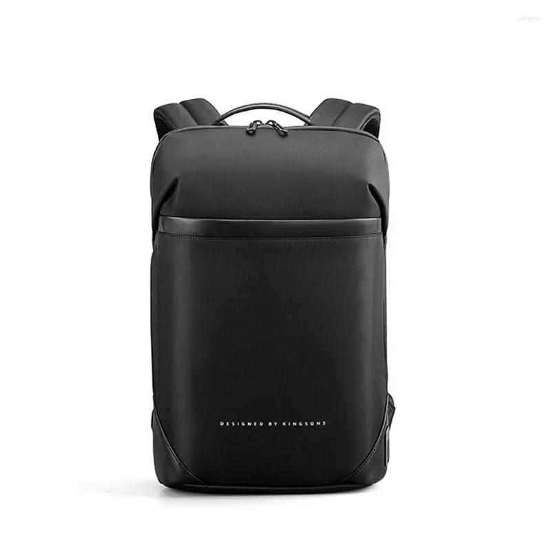 Рюкзак Корин Слим -ноутбук мужчина 15,6 дюйма офисная работа деловая сумка Unisex Black UltraLight Thin Mochila
