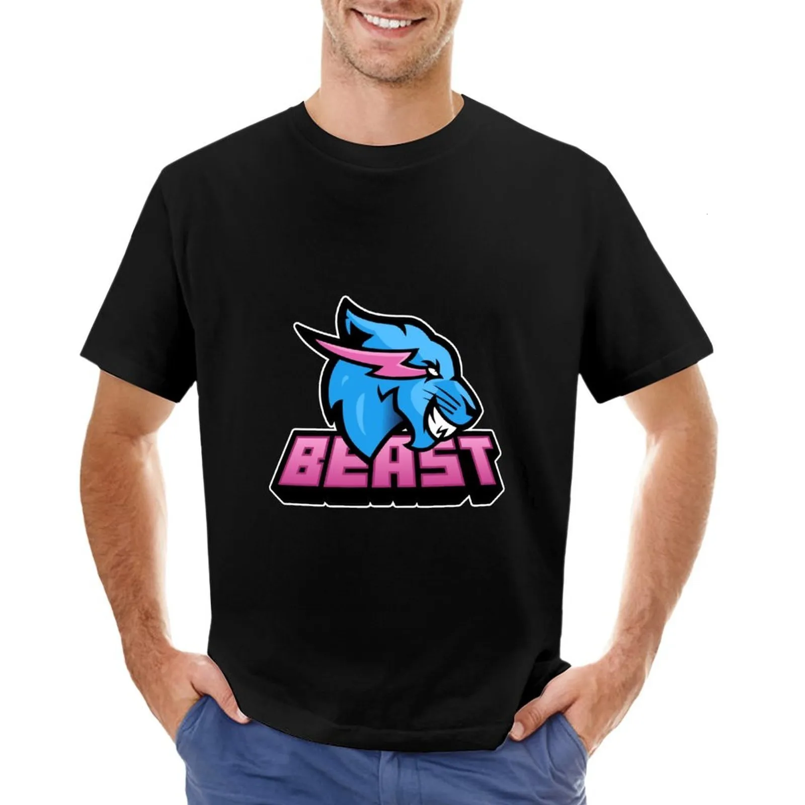 Мужские майки вершины ретро винтаж Mr Game Funny Gaming Beast Tshirt Plus Size Tops The Tshirt для мальчика Graphic T Roomts Men Islide 230717