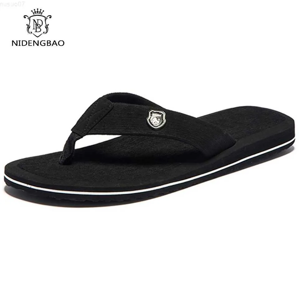 Slippers Brand Men Slippers Beach Shoes Comfortable Flip Flops Men's Sandals Summer Hot Sale Casual Shoes Good Quality Classic Shoes Men L230718