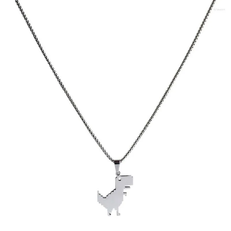 Collares pendientes Collar de animales Cadena de clavícula de dinosaurio Hip-Joyería Regalos para mujeres