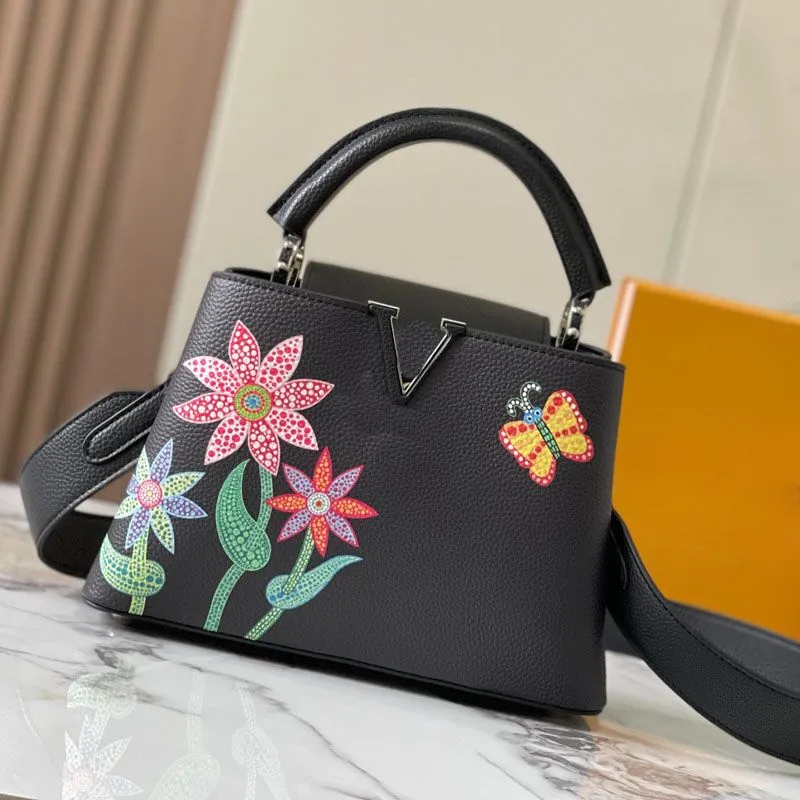 Louisehandbag Designer Bag Capuinines BB Torebka Kobiet Bag na ramię Taurillon Mini Dame Bagwallet Crossbody Crossbody Tourse Modna Modna Lady Torby 170