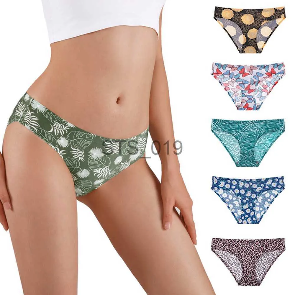 Girly Print Seamless Low Waist Panty Quick Dry Ice Silk, Low Waist, Cotton  Crotch Briefs For Women Large Size Underwear X0719 From Sts_019, $15.8