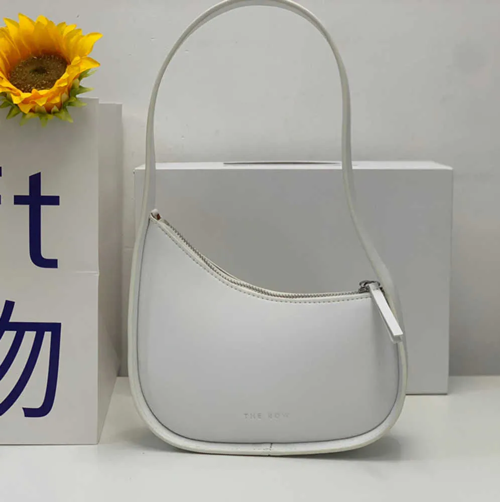 DHgate.com:The Row With Half Moon Bag Smooth Leather Womens