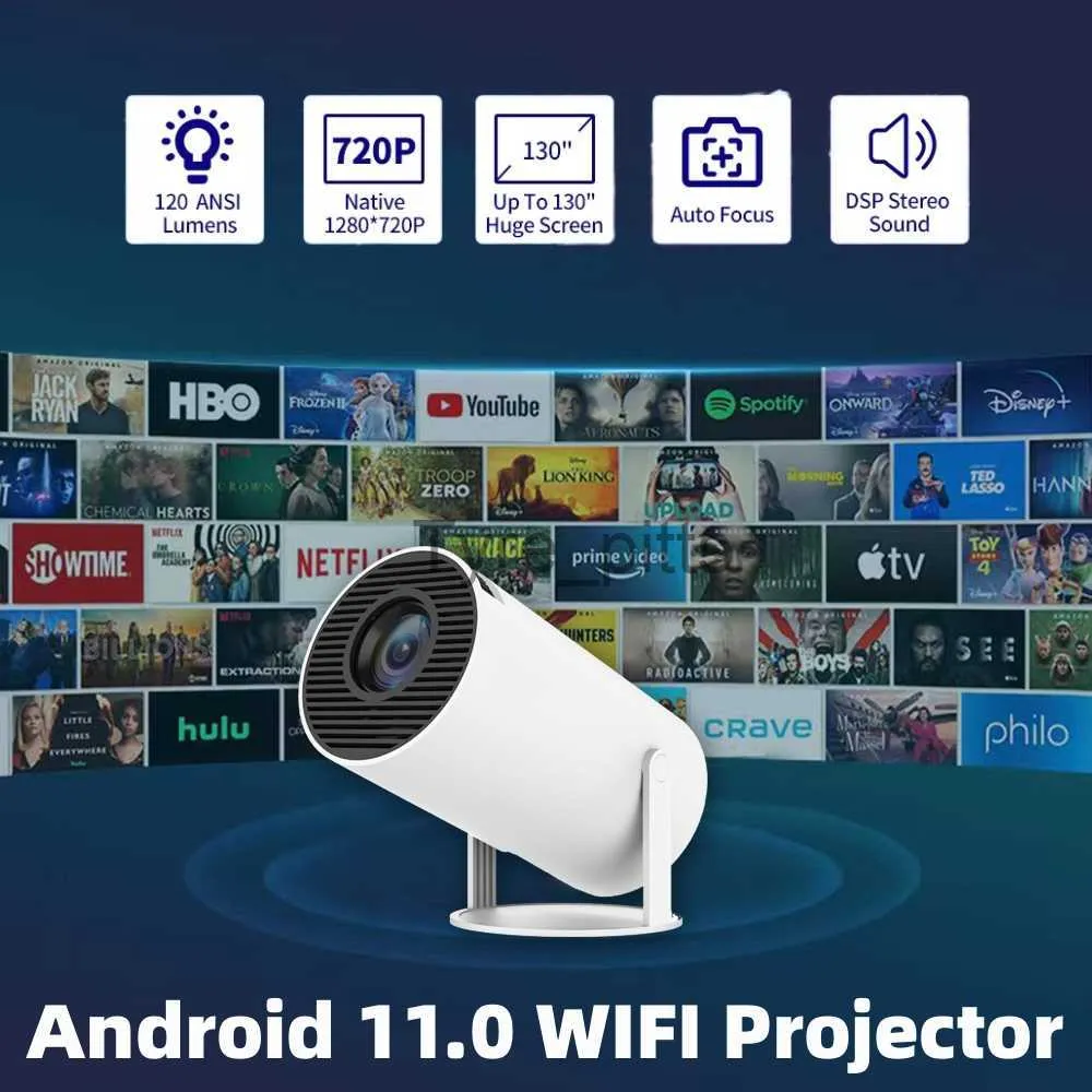 Sonstiges Projektorzubehör Projektor MINI Tragbarer WIFI-Projektor TV Heimkino Kino HDMI-Unterstützung Android 1080P Für XIAOMI SAMSUNG Mobiltelefon x0717