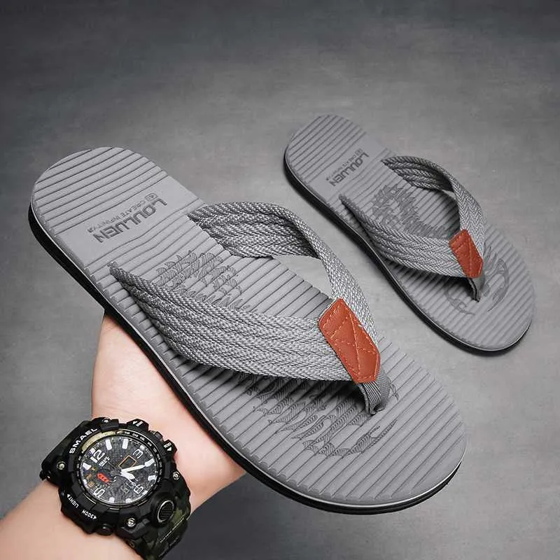 Slippers Men's Flip Flops EVA Non-slip Bathroom Slippers Soft Comfortable Home Summer Slippers Men Indoor House Platform Slippers Man L230718