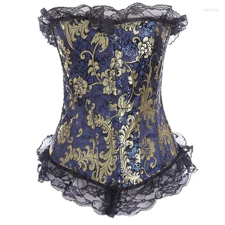 Bustiers & Corsets Retro Top Women's V-neck Sexy Lace Tight Corset Court Bra Body Shaping Female Gothic Clothes
