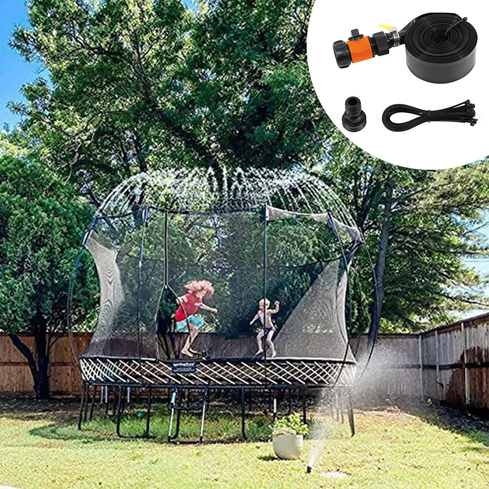 DHgate.com:Colorful Outdoor Trampoline Water Sprinkler for Kids Summer ...