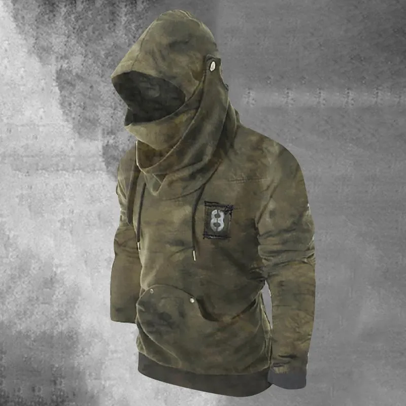 Rivet long sleeve drawstring hoodie hotsell