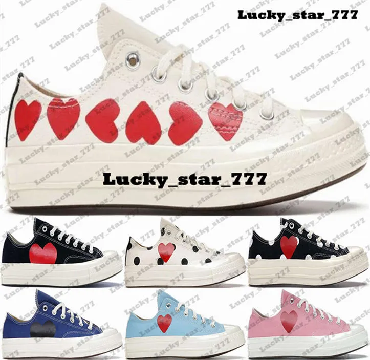 Skor herrar kvinnor sneakers storlek 5 11 chucks taylors alla stjärna 70 ox us 5 casual designer midnight blå tränare cdg us5 commes des garcons play running rosa zapatillas