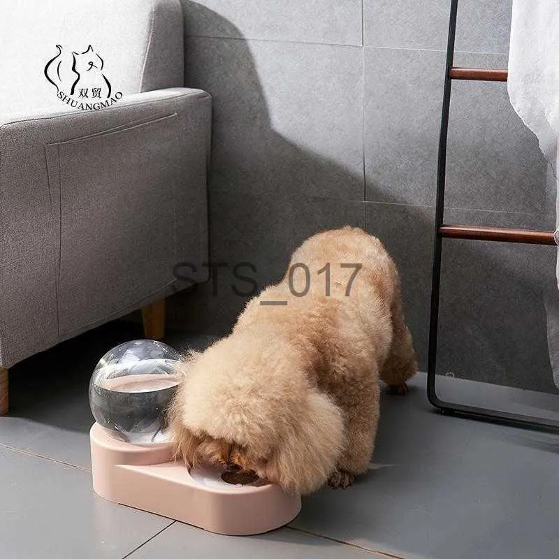 Futternäpfe für Hunde, andere Heimtierbedarfsartikel, Futternäpfe für Hunde, Katzenfutter, automatischer Futterautomat, 18 l, Brunnen zum Trinken von Wasser, einzelner großer Futternapf für Hunde und Kätzchen, x07