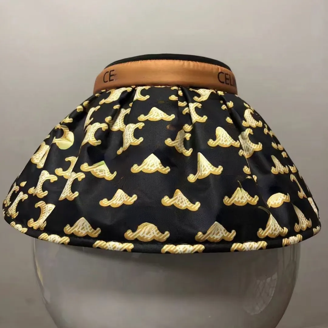 Visières tendance pour hommes et femmes avec motif géométrique Chapeaux de protection solaire élégants et décontractés sans couronne