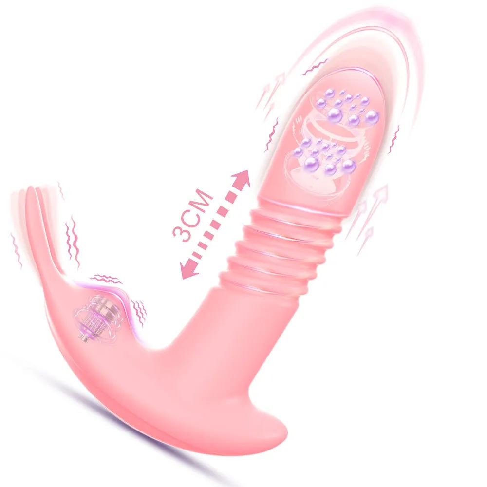 Vibrators Rotating Vibrator Thrusting Telescopic Dildo Vagina G Spot Massage Clitoris Stimulator Masturbator Female Sex Toy For Women 230718