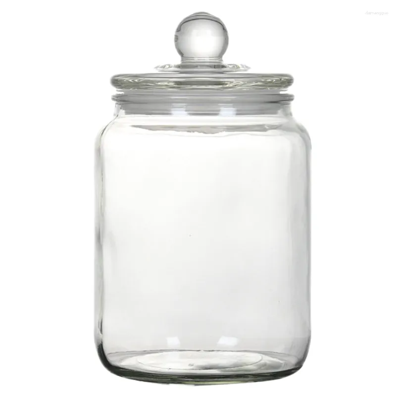 Storage Bottles Candy Plate Glass Tea Canister Plastic Container Cover Snack Empty Jar Food To Go Containers With Lids