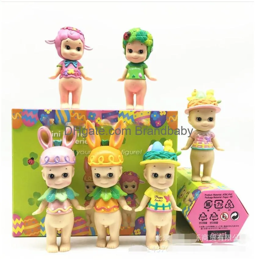 Action Toy Figures 6stSonny 2nd Generation Christmas PVC Kawaii Chocolate Easter Halloween Mini Collectible Model Kids Toys Doll Present