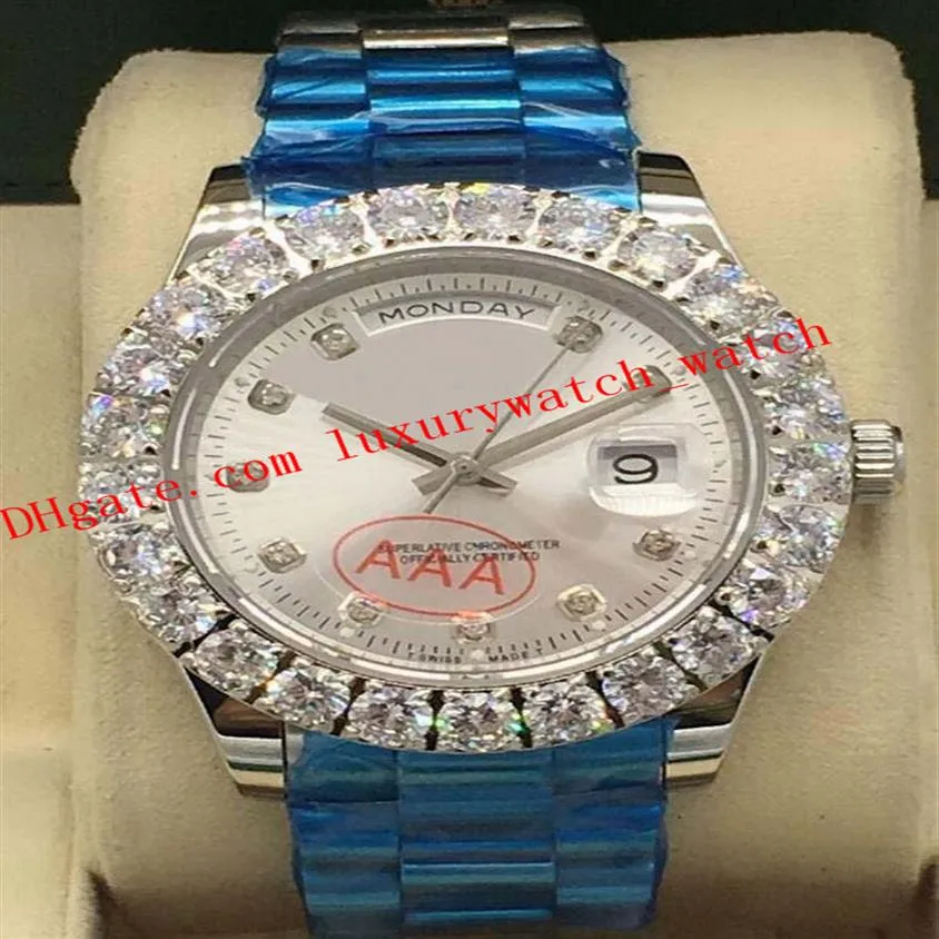 Senaste version 9 Style Luxury Watches Bigger Diamond Bezel Diamond Dial Mens 116238 43mm Automatisk modemänklocka WRISTW228N