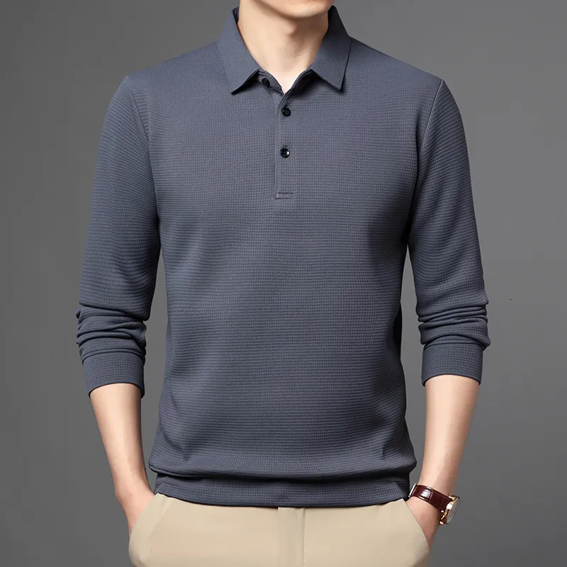 Business long sleeve polo shirt top
