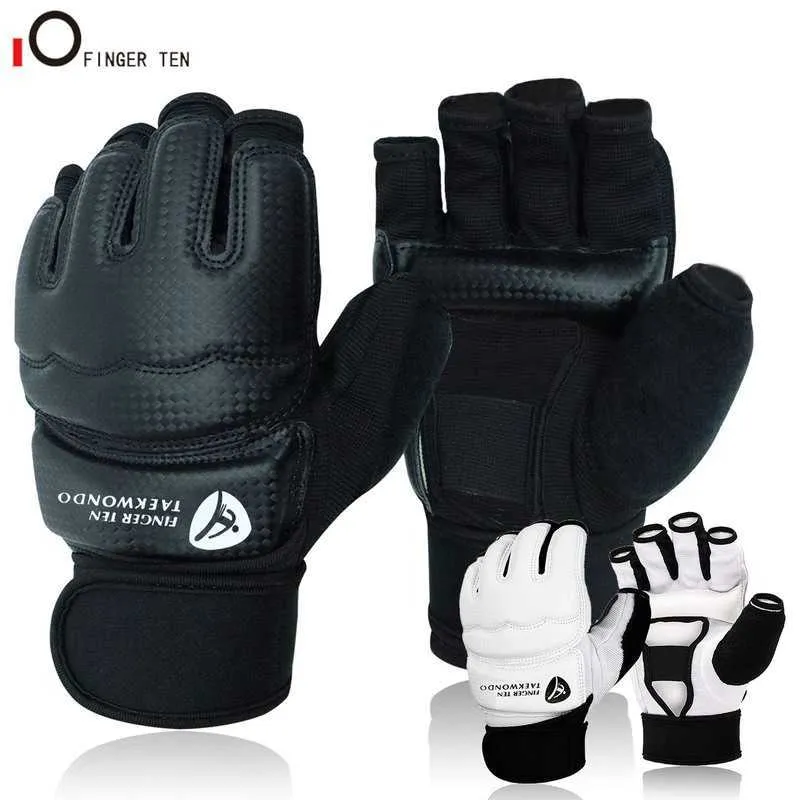 Equipamento de proteção Taekwondo Luvas para Sparring Punch Bag Artes Marciais Treinamento de Boxe Karatê Sem Dedos Homens Mulheres Crianças Dropshipping HKD230718