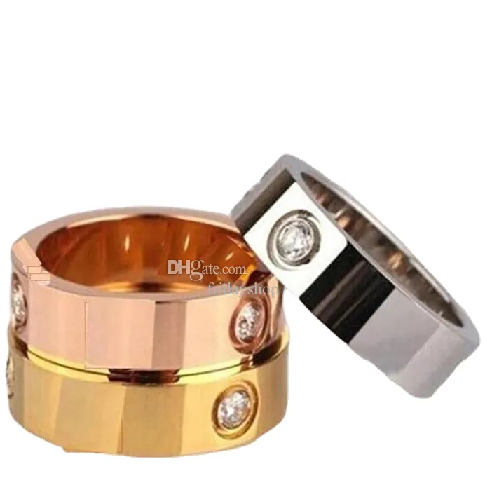 Designer Rings Jewelry Womens Titanium Steel Alloy Gold Plated Fashion Mens Ring For Love Accessories