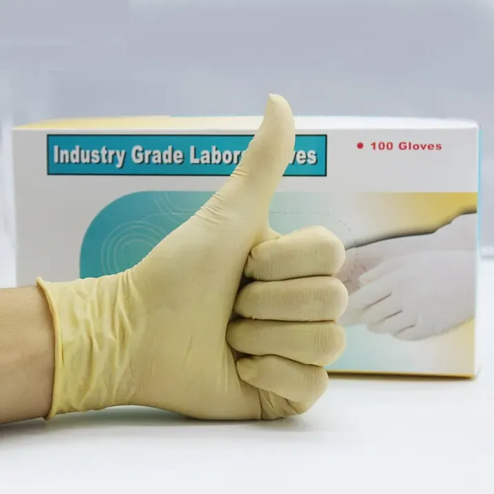 Top Quality Latex Disposable Latex Gloves Amazon /Box For Salon