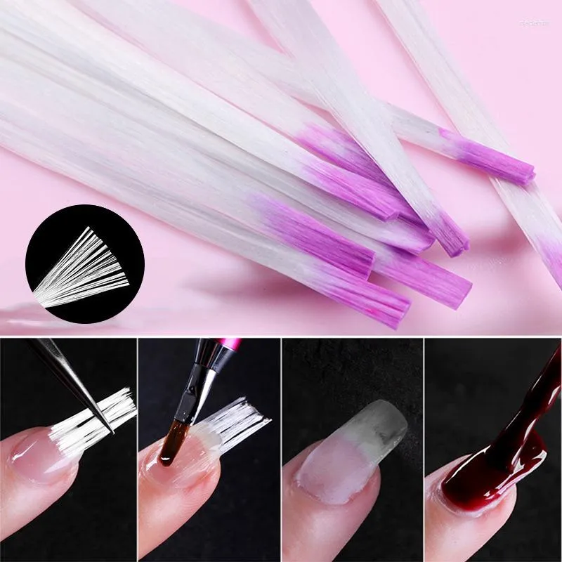 False Nails 15ml Paper Tray Extension Glue With Fiber Silk Nail Set UV Accessories