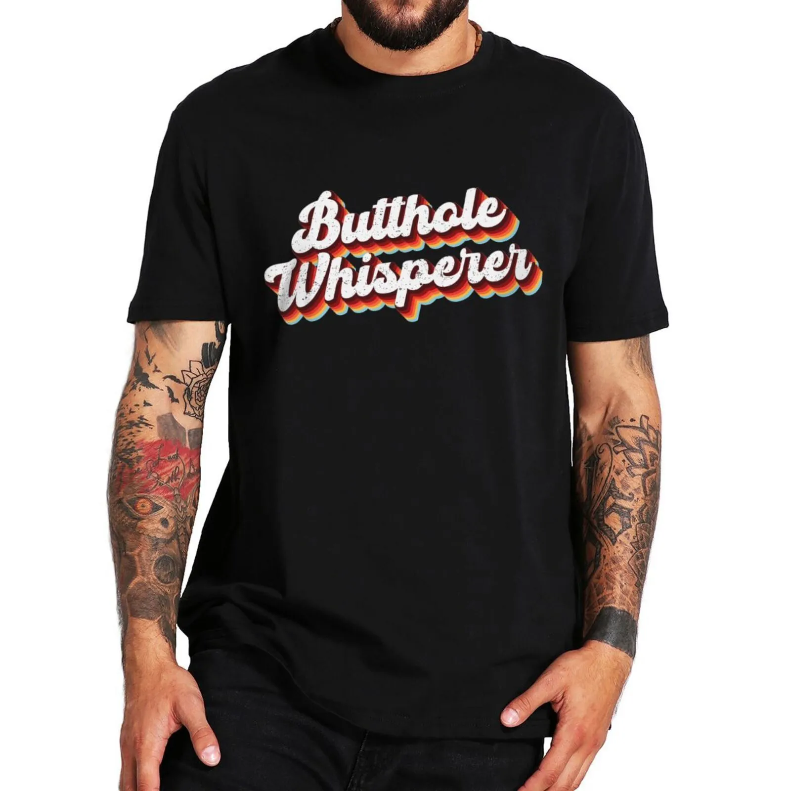 Camiseta Masculina Botão Sussurro Piada Sarcástica Retro Presente Engraçado 100% Algodão Unissex Verão 230718