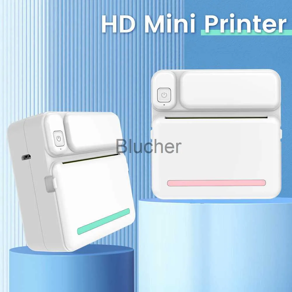 Mini papier thermique autocollant pour imprimante, étiquette autocollante,  papier auto-adhésif coloré, Bluetooth sans fil, photo