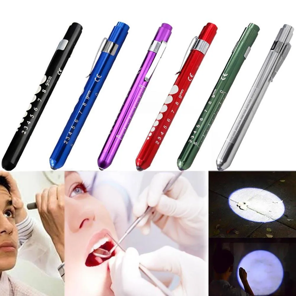 Mini lanternas tocha luz branca led bolso caneta à prova d'água médico médico cirúrgico emergência lanterna reutilizável portátil enfermeira caneta luz para trabalhar