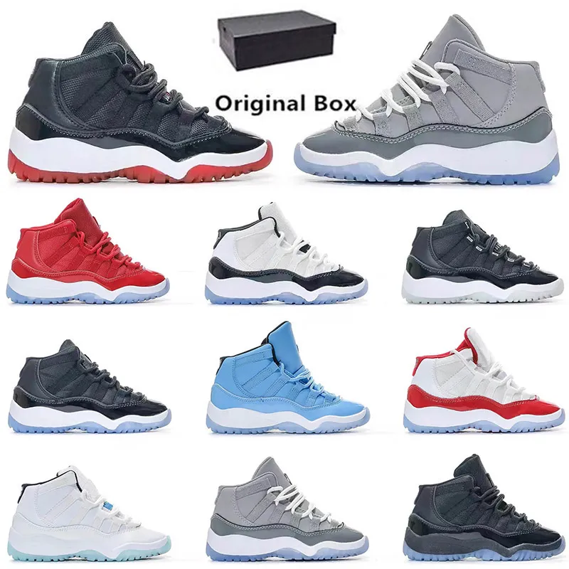 Cherry 11s Kids Shoes Toddlers Boys Youth Sneakers Jumpman 11