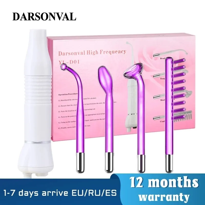 Strumenti per la pulizia Accessori Apparecchio DARSONVAL Macchina ad alta frequenza Strumenti per l'acne Massaggiatore per il viso D'arsonval Cura della pelle Beauty Spa Darsonval Per capelli 230718