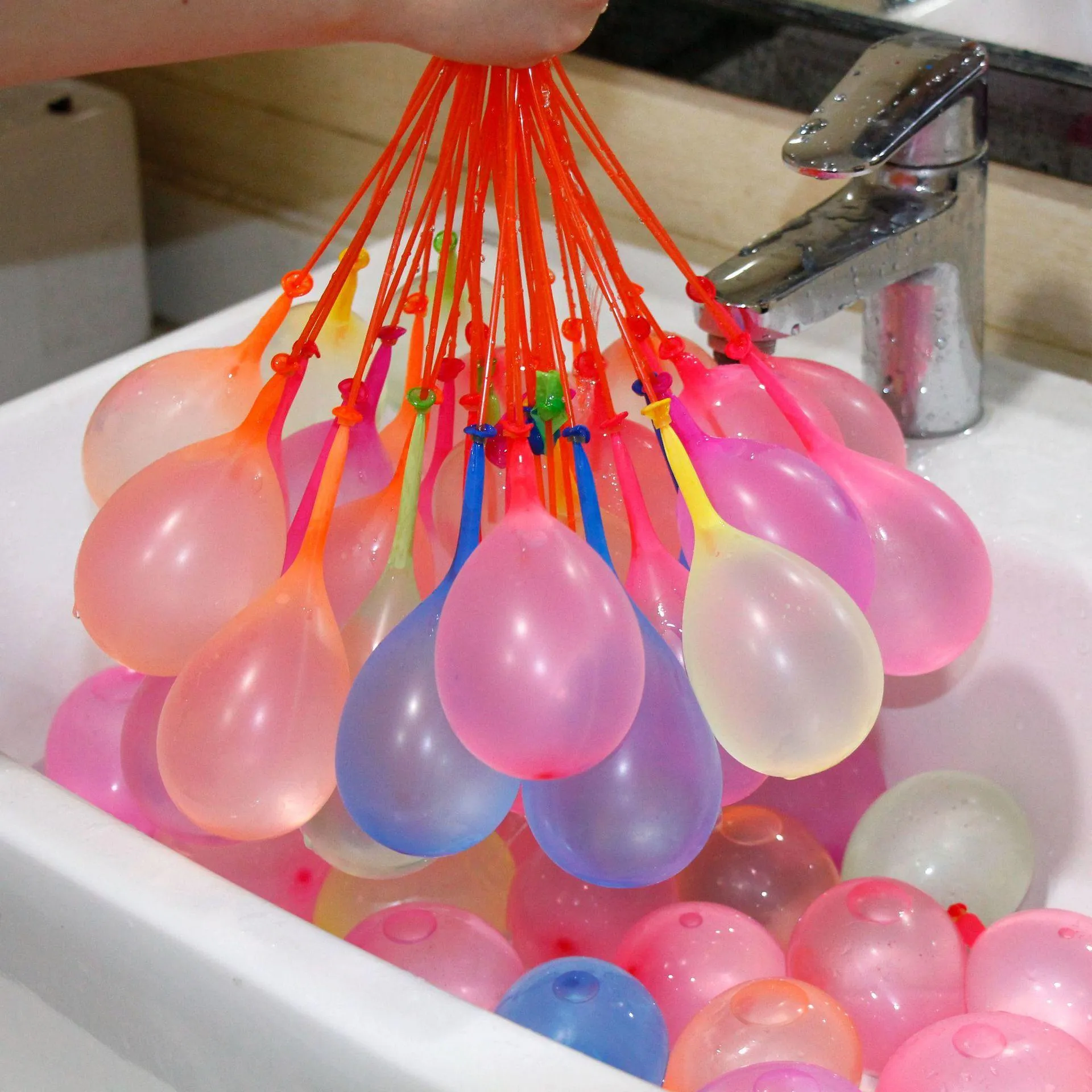 37 pçs/conjunto balão de brinquedo mercado suprimentos de festa de verão com embalagem original balão de água