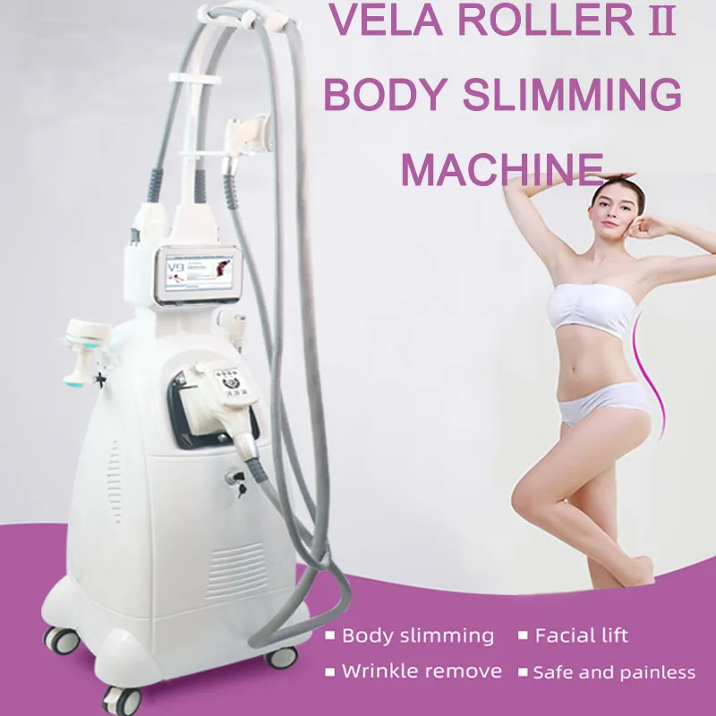 High Quality Vacuum 40K Fat Cavitation Machine Vela Roller Lymph Drainage Cellulite Reduce Slimming Infrared Laser RF Face Lifting Skincare Equipment