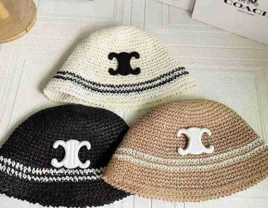 Versión coreana del moderno sombrero de pescador Triumphal Arch, informal y versátil, sombrero de cuenca de moda, sombrero de paja para protección solar para hombres y mujeres, sombrero de cuenca