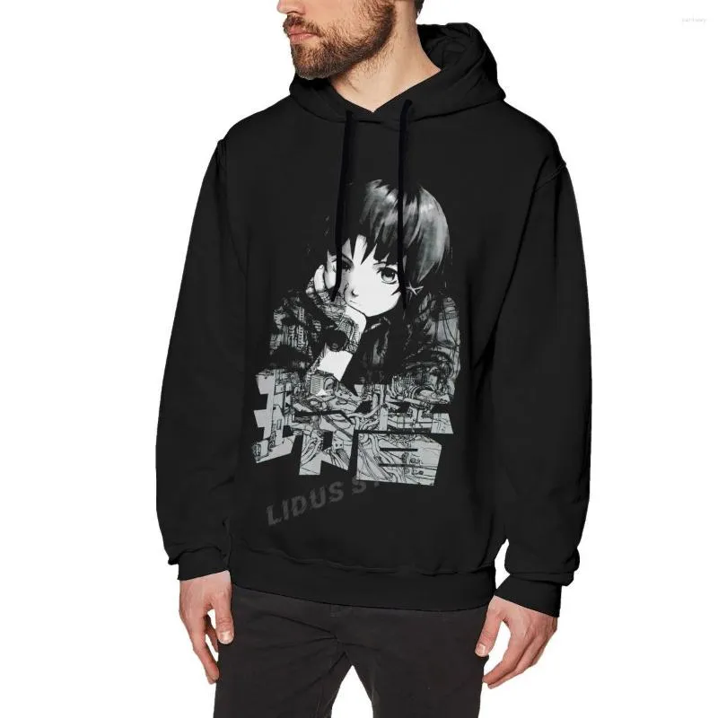 Sweats à capuche pour hommes expériences en série Lain sweat à capuche Internet sweats Harajuku créativité coton Streetwear