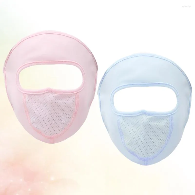 Bandanas 2 Pcs Lavable Masque Sun Block Extérieur Été UV Couverture De Visage De Protection Respirant