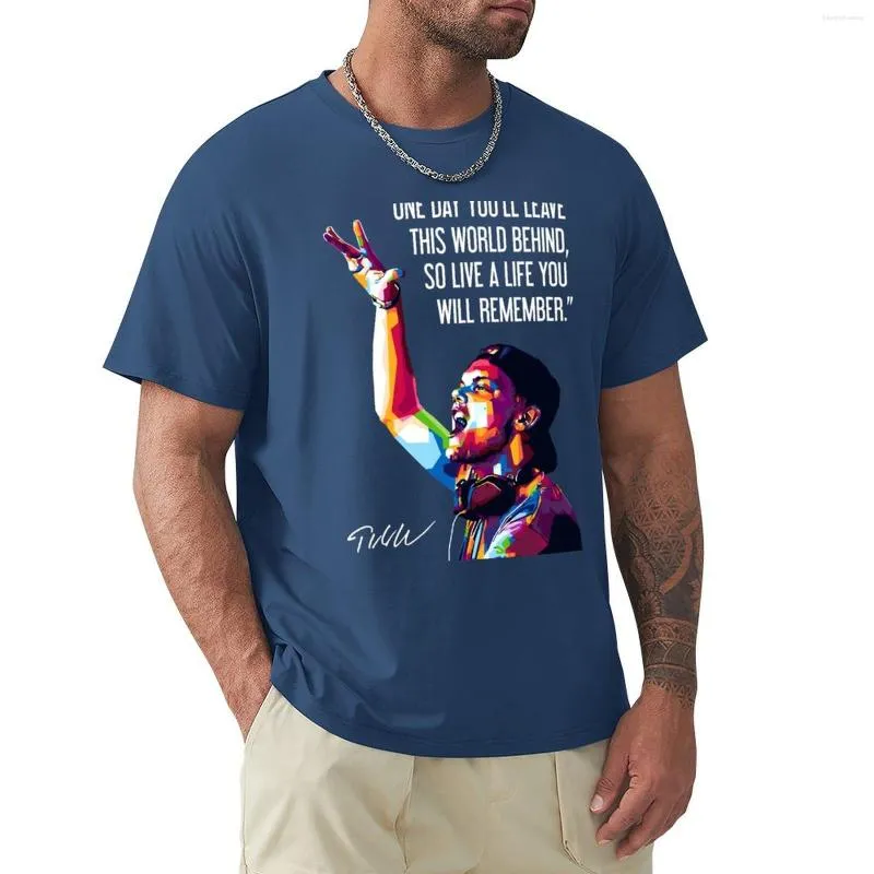 Polos pour hommes Avicii Citations T-shirt T-shirts graphiques Chemise unie T-shirts pour hommes Grands et grands