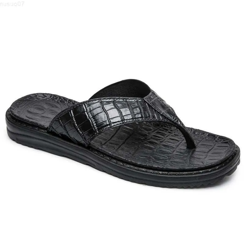 Hausschuhe Designer Sommer Flip Flops Herren Hausschuhe Odile PU Design Strandsandalen Lässige rutschfeste Sommerpantoffel BESTE QUALITÄT Größe US7-11 L230718