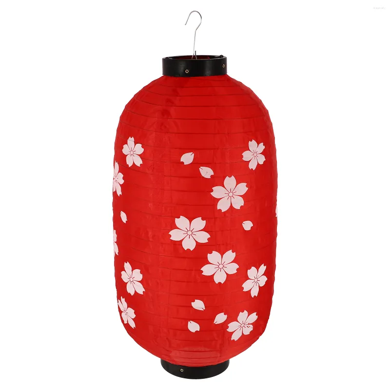 Table Lamps Wedding Decoration Cherry Blossom Lantern Scene Shop Props 25X25X45CM Japanese Style Red Silk Cloth Creative