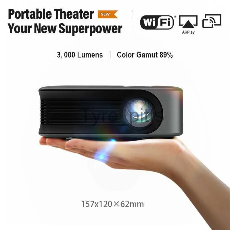 Proiettori AUN Mini proiettore A30C Smart TV WiFi Portable Home Theater Cinema Sync Android IOS Telefono 4K Video Proiettori LED BEAMER X0811