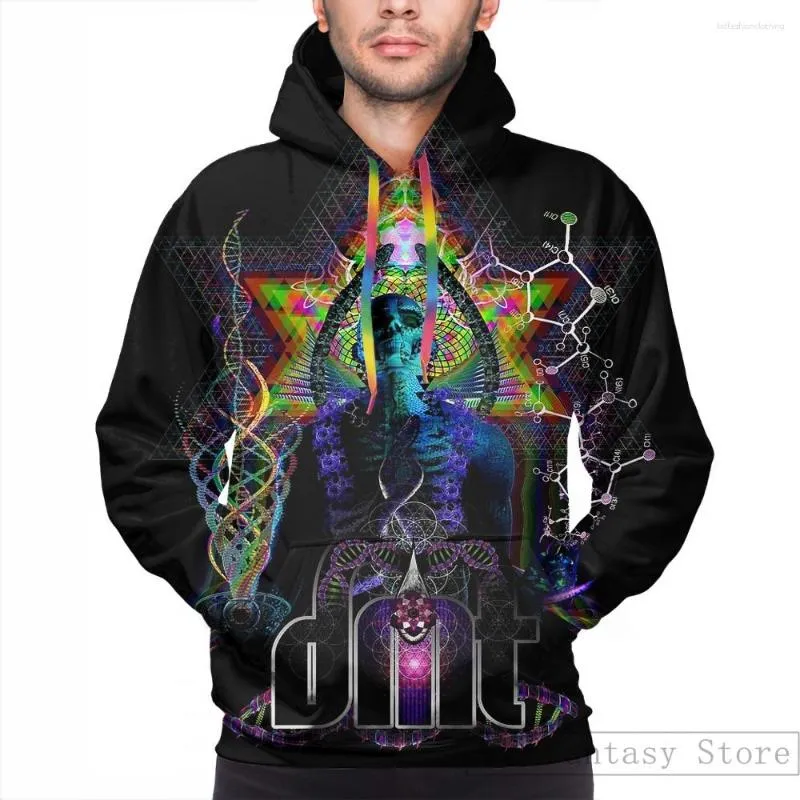 Men's Hoodies Mens Sweatshirt For Women Funny DMT Activate Print Casual Hoodie Streatwear