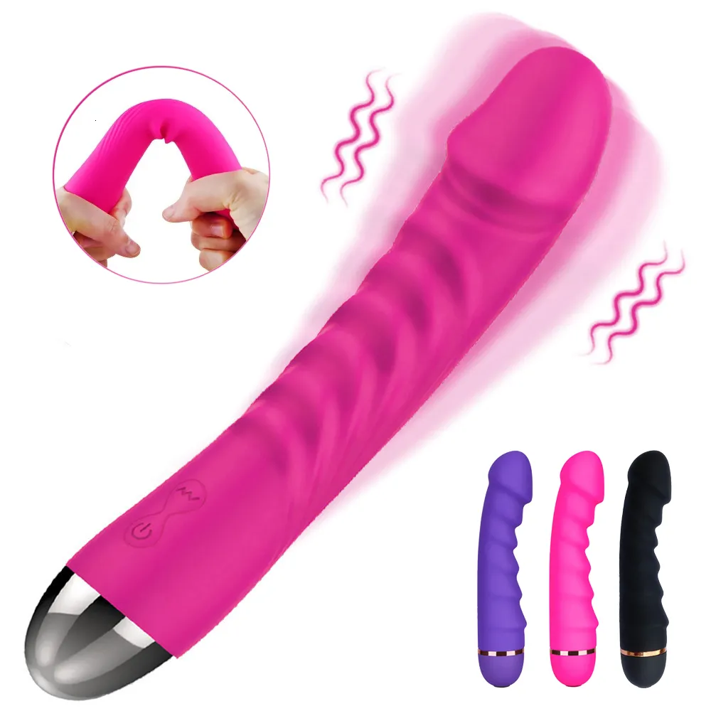 Volwassen Speelgoed 10 Snelheden Krachtige Dildo Vibrators Anale G Spot Vagina Massager Clitoris Stimulator Vrouwelijke Masturbator Volwassen Speeltjes voor Vrouwen 230718