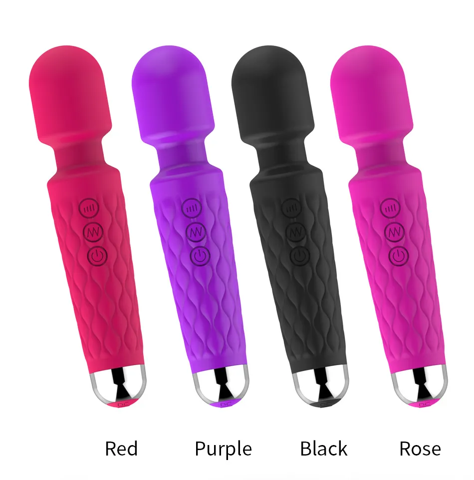 Dildo Vibrator Erotisch Seksspeeltje voor Vrouwen 20 Patronen Vibratie Toverstaf G-spot Massager Vrouwelijke Masturbator