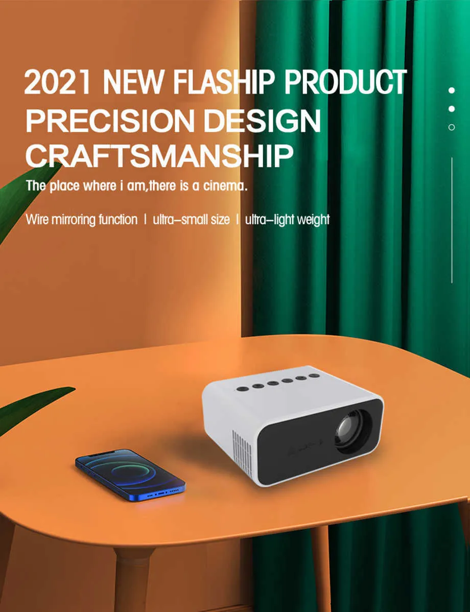 DHgate.com:Mini Portable Projector, 1080P HD Home Theater Projector ...