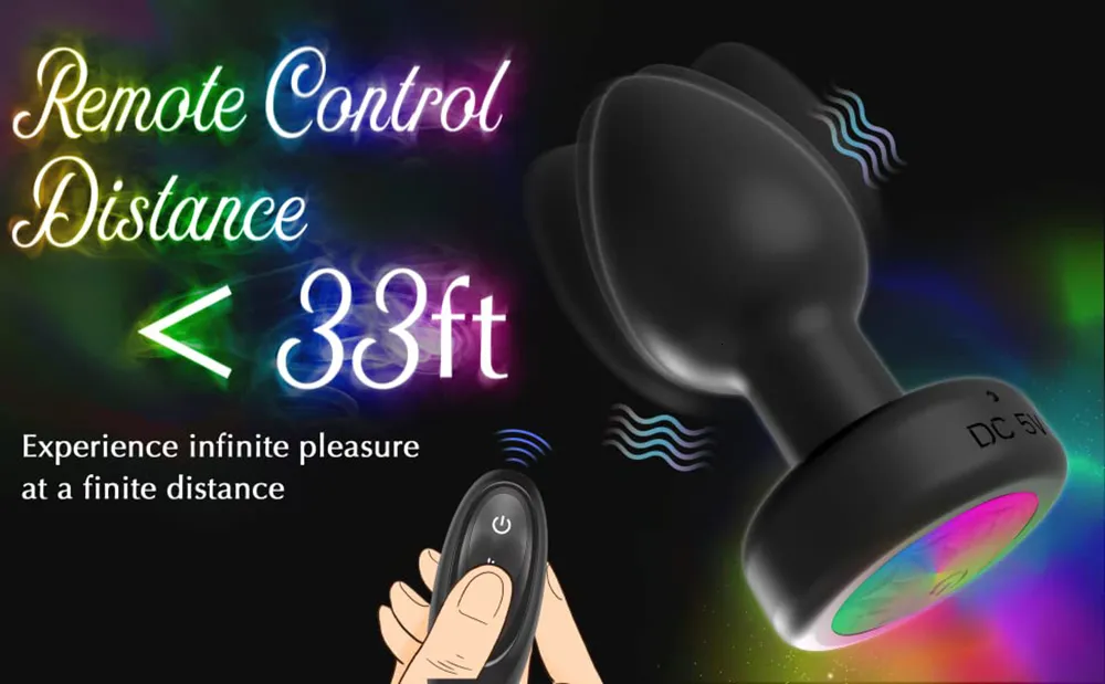 Butt Plug Remote Control: LED Light Anal Stimulator,... From Tubi07, $12.14 