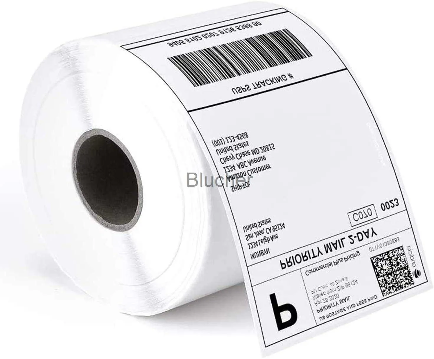 Etichette termiche dirette 4x6, carta per etichette di spedizione fanfold  per stampante termica, confezione da 500 etichette adesive permanenti per  pacchi di spedizione