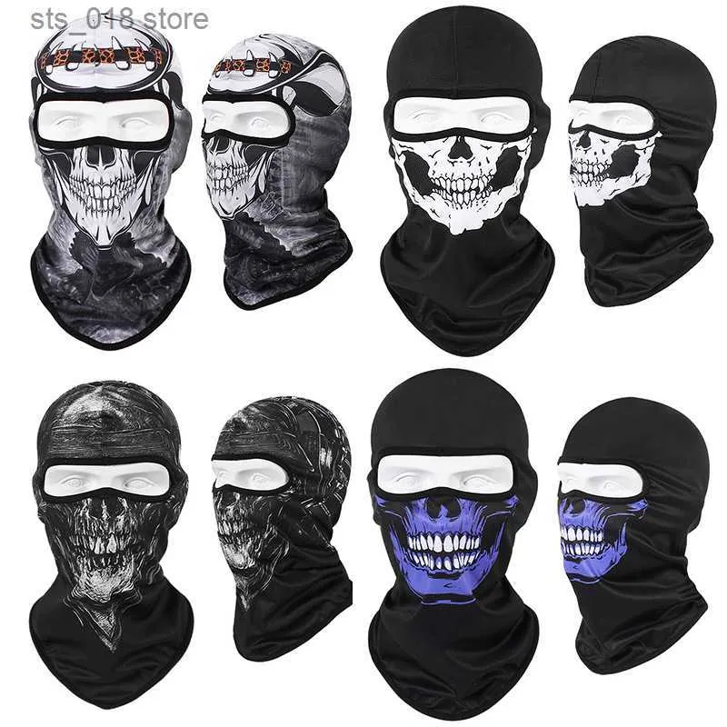 Cykling Caps Maski 4PCS MUDROFECTION FOLLACE MASKA RUSKLING SKI SKI SCICK SKARFA BALACLAVA Sport Skull Bandana Reoable HEPAR T230718